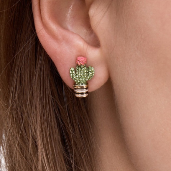 NWT Kate Spade Cactus Earrings - Picture 2 of 5